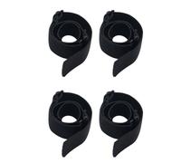 Healifty Bandas Elásticas Negras para Pelucas 4 Piezas (2,5 Cm), Diademas Ajustables de Poliéster para Sujeción Cómoda, Correas Multifuncionales para Uso en Peluquería, Hogar y Viajes