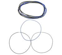 Healifty Bandas Elásticas para Bolsas de Basura 9 Piezas Cuerda Ajustable 70 CM Colores Negro Azul y Verde Oscuro Accesorio Resistente para Cocina Oficina Escuela y Uso Exterior