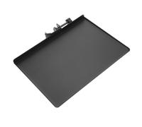 Healifty Bandeja Metálica para Soporte de Micrófono y Tarjeta de Sonido, Tamaño Grande 23x16,5 Cm, Color Negro, Bandeja de Almacenamiento Resistente para Accesorios de Transmisión y
