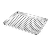 Healifty Bandeja para Hornear de Inoxidable Antiadherente y para Pan Galletas y Pizza Multiusos de Limpiar