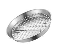 Healifty Bandeja y Rejilla de Horno Inoxidable Bandeja Circular para Hornear Filtrar Aceite Asar y Enfriar Pasteles Resistente y Versátil para Cocina Diaria