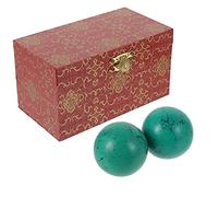 Healifty Baoding Balls Pack De 2 - 2. 36 pulgadas Bolas Chinas para Carillón de Mano Bolas de Masaje Chinas de Ejercicio de Salud (Verde)
