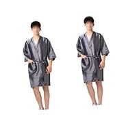 Healifty Batas De 2 Piezas Champú Maquillaje Vestido Corte De Salón Ropa De Descanso Delantal De Spa Batas Ropa De Dormir Kimonos Batas Para Bata De Kimono Capa Capas Cliente