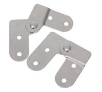 Healifty Bisagra de Hierro para Mesa Plegable de 2 Piezas, Accesorio Multi-funcional que Mejora la Seguridad para Muebles y Escaleras Abatibles