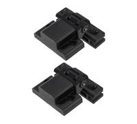 Healifty Bisagra de Reemplazo para Cubierta de Tocadiscos de Plástico Negro, Accesorio para Vinilo, Compatible con Technics SL-1200, Protección Integral, 1 Par