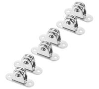 Healifty Bloque de Polea de Tracción de 6 Piezas Rodamientos Sistema de Poleas de Acero Inoxidable Resistente Rueda Lisa para Cable y Cuerda Kit Multiusos para Elevación y Manejo