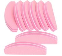 Healifty Bloque Pulidor de Uñas de Esponja Rosa para Eliminar Esmalte 20 Piezas Herramienta Profesional y Suavizar Irregularidades para Manicura y Pedicura