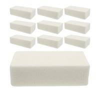 Healifty Bloques de Espuma Floral Húmeda y Seca para Arreglos 10 Piezas de Espuma Floral Alta Densidad Color Blanco Base para Cestas y Ramos en Floristería y Manualidades