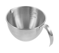 Healifty Bol de Cocina de Acero Inoxidable con Asa y Cuenco para Huevos y Ensaladas Recipiente Multifuncional para Repostería y Preparación de Alimentos