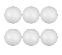 Healifty Bolas de Espuma Sólidas de Poliestireno Blanco 12 CM 6 Unidades para Manualidades Proyectos Escolares y Decoración Navideña