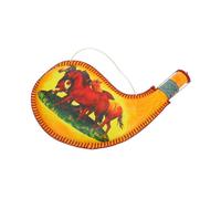 Healifty Bolsa Bota Vino Colgante Resistente Para Danza y Uso Portátil Diseño De Calabaza Elegante Compacto y Ligero Accesorio Artesanal Sellado Para Bebidas Variadas