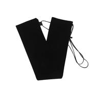 Healifty Bolsa de Terciopelo para Flauta y Flautín Funda Cruzada para Instrumentos de Viento Bolsa Protectora Portátil Negra de Almacenamiento Práctico para Clarinete y Grabadora
