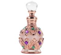 Healifty Botella de Perfume de Vidrio Pequeña Recargable 15 Ml Pulverizador para Viaje para Aceites Esenciales y Uso Personal Rosa Dorado Esfera