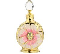 Healifty Botella de Perfume de Vidrio Rosa 12ml, Frasco para Aceite Esencial Rellenable, Envase Compacto para Viaje, Apto para Aromaterapia y Manualidades