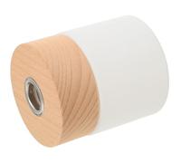 Healifty Botella Difusora Cilíndrica de Fragancia 100 Ml en Vidrio Mate Tapa de Madera, Recipiente Rellenable para Almacenar Aromas, Adecuado para Dormitorio y Decoración del Hogar