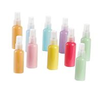Healifty Botellas De Spray Recargables 10 Pcs 50 Ml Macaron Plástico Grueso Multifuncionales Para Viajes Maquillaje y Perfume En Colores Surtidos