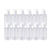 Healifty Botellas de Viaje Prensadas de 60 Ml 24 Unidades Botellas Rellenables para Champú Loción y Gel Facial Materiales Inodoros y Resistentes Tamaño Compacto para Color Aleatorio