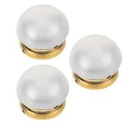 Healifty Botones Magnéticos sin Costura para Ropa Mujer, 3 Unidades Blancas Adorno de Perlas, Clips de Cierre para Vestidos, Blusas y Suéteres, Prevención de Exposición y Uso Diario