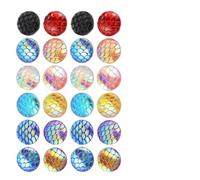 Healifty Cabujones de cúpula plana y parches de resina 12 mm, 200 piezas para resina transparente manualidades, cosas para hacer pulseras y accesorios para joyería Color Aleatorio