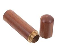 Healifty Caja Cerillas Vintage de Madera con Tapa Porta Cerillas Decorativo Portátil para Almacenamiento Exterior Tubo Compacto y Duradero Accesorio Elegante para Acampada y Senderismo