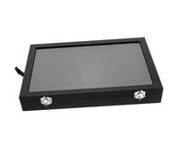 Healifty Caja De Almacenamiento Para Broches Transparente Organizador De Medallas Tapa Vitrina Para Exhibir Alfileres Caja Para Guardar Broches De Mesa Hecha De Material Resistente Para Col