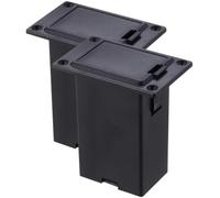 Healifty Caja de Batería para Guitarra 9v Color Negro 2 Unidades Estuche Compacto y Duradero para Pastillas y Bajos Accesorios para Instrumentos Musicales Adecuado para Uso en