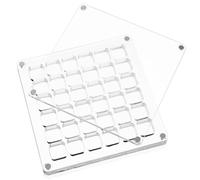 Healifty Caja de Exhibición de Transparente con Compartimentos Organizador de Joyas y Gemas Caja de Almacenamiento Multifuncional y Duradera Vitrina Acrílica para Colecciones