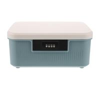 Healifty Caja de Seguridad Cerradura de Combinación 9L Azul Compartimentos Contenedor Resistente para Documentos Archivos y Objetos Personales Caja Organizadora Portátil para Oficina y