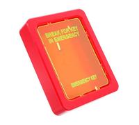 Healifty Caja de Seguridad Ignífuga para Llaves y Tarjetas Cerradura con Combinación y Mural para Almacenamiento Exterior Oficinas y Hogares