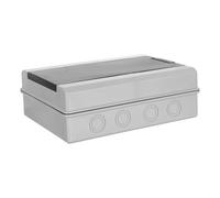 Healifty Caja Eléctrica Exterior para 12 Circuitos Caja de Distribución de Energía Resistente Intemperie con Cierre Seguro para Conexiones Fotovoltaicas y Estaciones de Carga al Aire