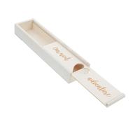 Healifty Caja Elegante de Madera para Anuncio de Embarazo para Recién Nacido Resistente y Decorativa con Diseño y Acabado Pulido para Guardar Test de Embarazo y Pequeños