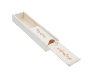 Healifty Caja Elegante de Madera para Anuncio de Embarazo para Recién Nacido Resistente y Decorativa con Diseño y Acabado Pulido para Guardar Test de Embarazo y Pequeños