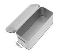 Healifty Caja Metálica Rectangular de Hierro con Tapa para Galletas y Chocolates, Práctica y Decorativa para Obsequio en Temporada de Flores y Pascua, Estilo Creativo y Elegante