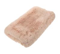 Healifty Calentador de Manos de Piel Sintética Cálido para Invierno, Manguito de Felpa Gruesa Tamaño Mediano en Color Diamante Beige, Práctica Almohada Portátil para Actividades al Aire