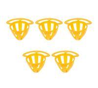 Healifty Canasta de Comida para Pájaros 5 Piezas, Porta Alimentos para Loros y Aves Pequeñas, Cesta Colgante de Plástico para Frutas y Verduras, Comedero Extraíble para Jaula, Fácil