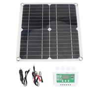Healifty Cargador Solar Portátil 40w 18v Monocristalino Flexible, Dispositivo de Carga de Panel Solar para Exteriores, Panel Fotovoltaico Controlador 30a para Camping y Senderismo