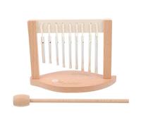 Healifty Carillón de Viento de 9 Tonos para Jardín, Instrumento Musical de Percusión de Campanas de Mano, Decoración Acústica para Meditación, Yoga y Mindfulness al Aire Libre