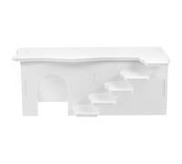 Healifty Casa para Hámster Pequeña Escalera, Laberinto de PVC Seguro y Duradero, Nido de Color Claro para Animales Pequeños, Juguete y Escondite para Conejillos de Indias y Chinchillas,