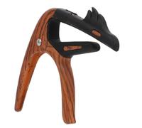 Healifty Cejilla para Guitarra Acústica y Eléctrica, Abrazadera Ajustable de Tono, Accesorio Compacto en Madera Oscura, Complemento Duradero para Instrumentos Musicales, Uso Profesional y Portátil