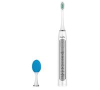 Healifty Cepillo de Dientes Eléctrico - cepillo de limpieza facial de silicona alimentado 2 en 1 - carga inalámbrica usb - rotación sónica ultrasónica - impermeable con temporizador inteligente