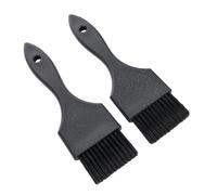 Healifty Cepillo para Teñir Cabello 2 Piezas Negro Mango Antideslizante Cerdas Uniformes para Peluquería y Tintes Caseros Herramienta Ergonómica para Aplicación Profesional y Uso