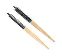 Healifty Cepillo Redondo Cabello de Madera Antistático Juego de 2 Piezas Pequeño y Grande para Secado Secador Masajeador de Cuero Cabelludo para Uso Diario