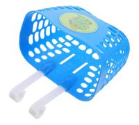 Healifty Cesta Bicicleta Infantil Delantera Azul Resistente para Scooters Cesta Almacenamiento Desmontable con Adhesivo Dinosaurio Práctica y Duradera de PP Segura