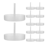 Healifty Cesta de limpieza ultrasónica de joyas, cesta para limpiar joyas, plástico, 50 unidades, 5,2 x 5,2 x 4,5 cm, mango alargado, filtración de partículas, compatible con limpiadores