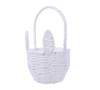 Healifty Cesta Tejida Pequeña Cuerda de Papel Cesta de Orejas de Conejo para Almacenamiento Decorativo para Huevos de Pascua y Dulces Organizador Liviano para Escritorio y Hogar