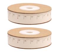 Healifty Cinta Métrica de Algodón Artesanal para Manualidades con Regla Precisa y Uso Sencillo, 2 Rollos Ideales para Envolver Regalos y Proyectos DIY
