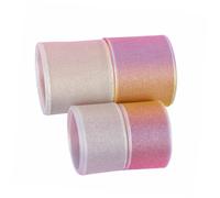 Healifty Cintas De Lazo De Gasa Degradadas De Colores 4 Piezas (25 Mm y 40 Mm) Para Manualidades y Decoración De Cabello Niñas Fiestas