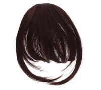 Healifty Clip In Bangs Postizo de Seda Resistente para Mujeres Clip Invisible y Seguro Fácil de Usar para Bodas Fiestas y Estilo Diario Accesorio para Cambiar Peinado