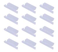 Healifty Clips de Etiquetas de Pvc Transparentes 100 Unidades, Portaetiquetas para Precios Dientes Blandos, Soporte Práctico para Señalización en Supermercados y Tiendas Minoristas