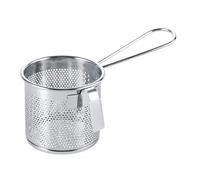 Healifty Colador de Red Fina para Olla Caliente Estructura Metálica Resistente, Adecuado para Cocinar y Escurrir Ramen, Pho, Pasta y Verduras en Ollas Grandes